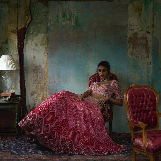 HC-1107 Georgette Lehenga choli wholesale online